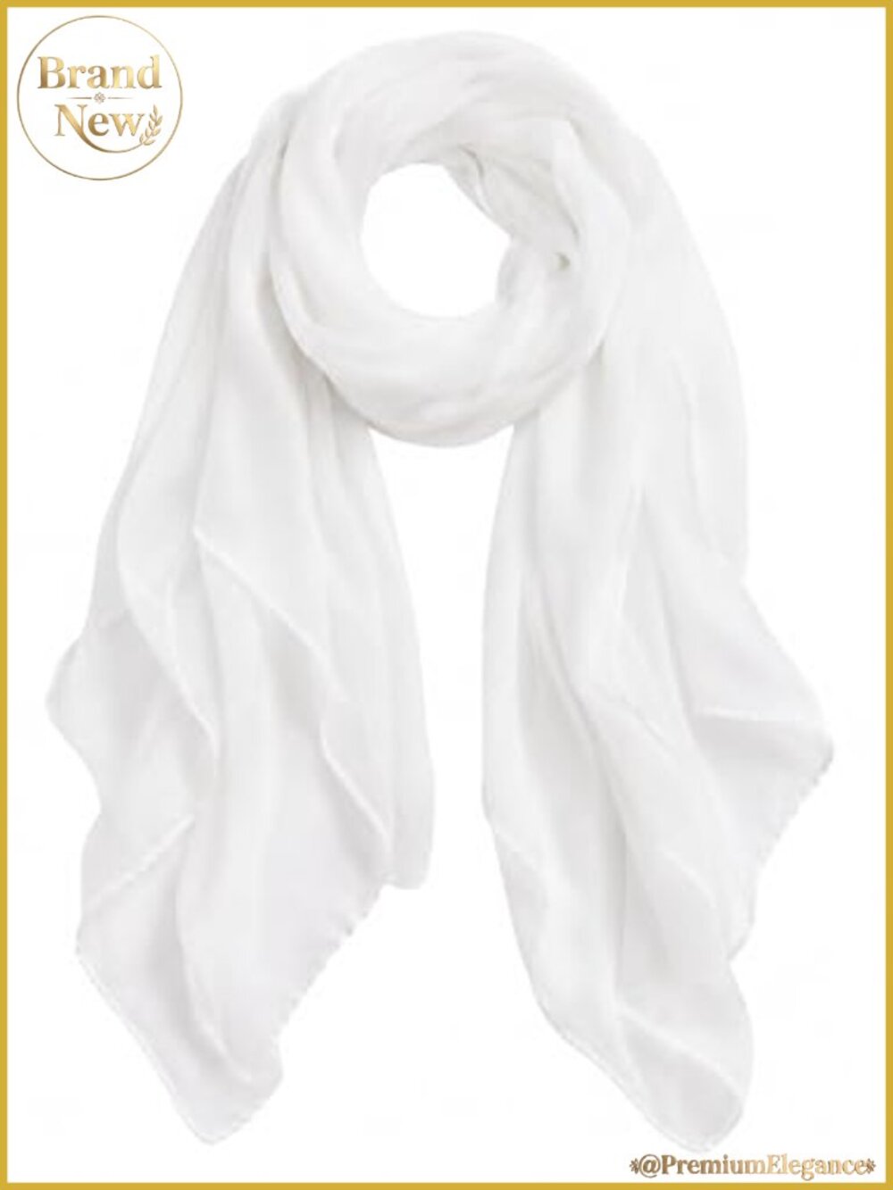 Sheer Lightweight Wrap Shawl Scarf 100% Polyester 71x31 Women's
